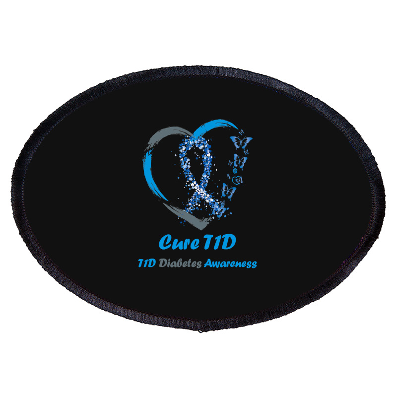 Diabetes Diabetic Awareness Support Diabetes Warrior Cure T1d Diabetes Oval Patch by golferu | Artistshot