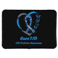 Diabetes Diabetic Awareness Support Diabetes Warrior Cure T1d Diabetes Rectangle Patch | Artistshot