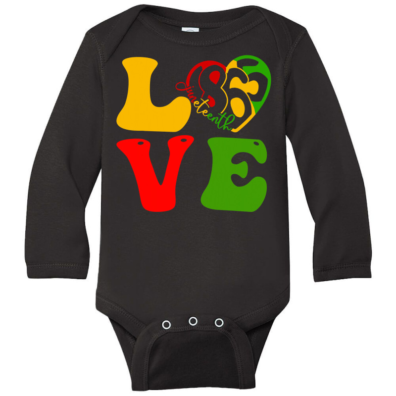 Happy Juneteenth Is My Independence Day Love Black Women T Shirt Long Sleeve Baby Bodysuit | Artistshot