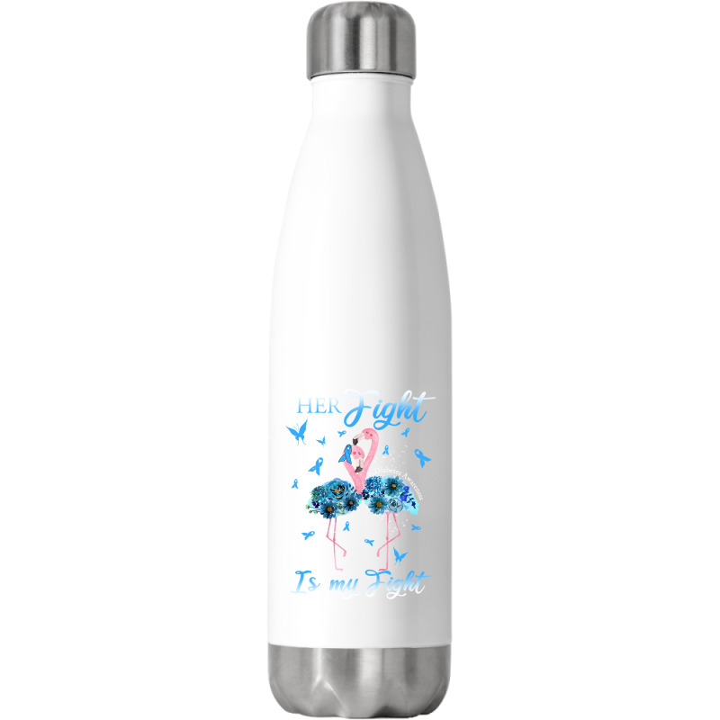 Diabetes Diabetic Her Fight Is My Fight Diabetes Awareness 517 Diabete Stainless Steel Water Bottle by golferu | Artistshot