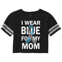 Diabetes Diabetic I Wear Blue For My Mom Diabetes Awareness Supporter Scorecard Crop Tee | Artistshot