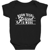 Born To Ski Baby Bodysuit | Artistshot