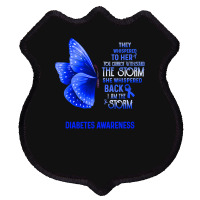 Diabetes Diabetic I Am The Storm Diabetes Awareness Butterfly 155 Diab Shield Patch | Artistshot