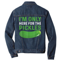 Funny Pickles Design Vegetable Snacks Saying Pickle T Shirt Men Denim Jacket | Artistshot