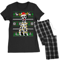 Dalmatian Dog Christmas Lights Xmas Matching Family Dog Lover 16 Dog L Women's Pajamas Set | Artistshot