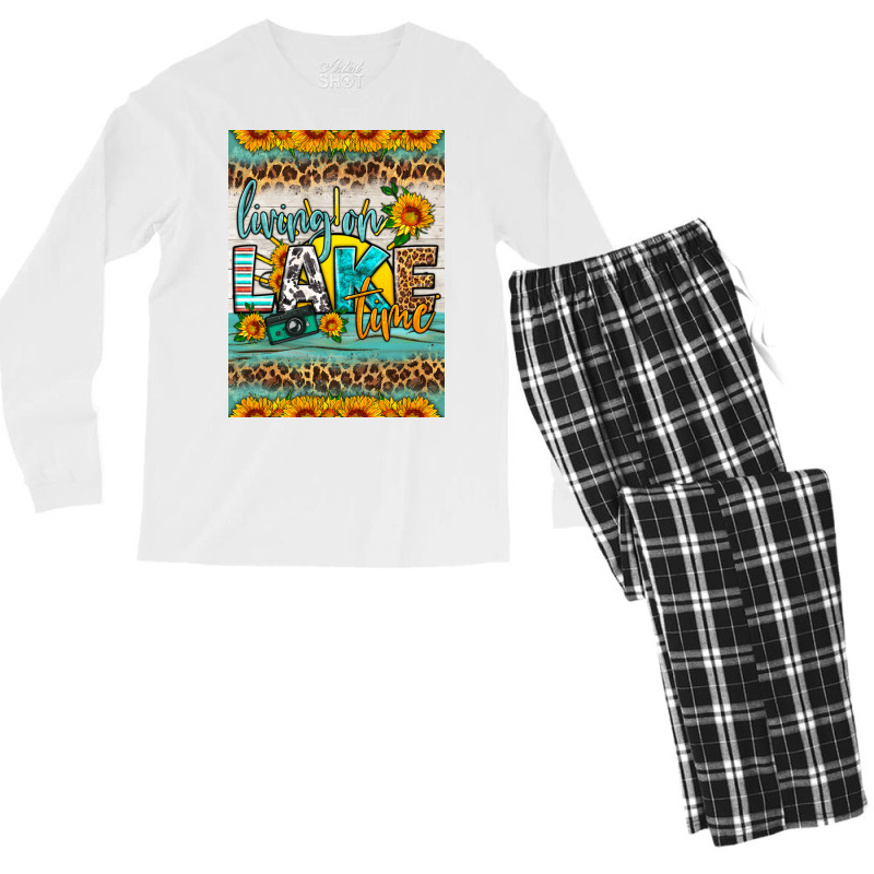 Living On Lake Time Air Freshener Men's Long Sleeve Pajama Set by HRA Design Shop | Artistshot