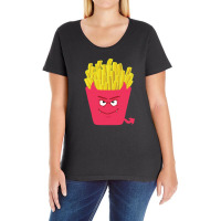 Evil Fries Ladies Curvy T-shirt | Artistshot