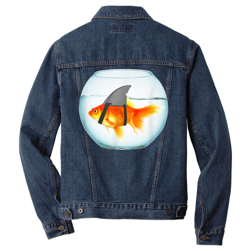 Function   Goldfish Shark Fin Fashion T Shirt Men Denim Jacket | Artistshot