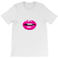 Hot Pink Lips - Pop Art T-shirt | Artistshot