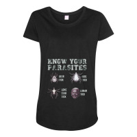 Know Your Parasites Anti Biden,anti Biden Maternity Scoop Neck T-shirt | Artistshot