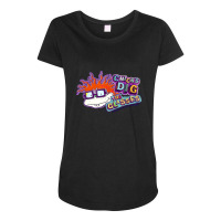 Rugrats Chicks Dig The Glasses Badge Maternity Scoop Neck T-shirt | Artistshot