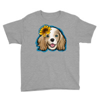 Cocker Spaniel Sunflower Youth Tee | Artistshot