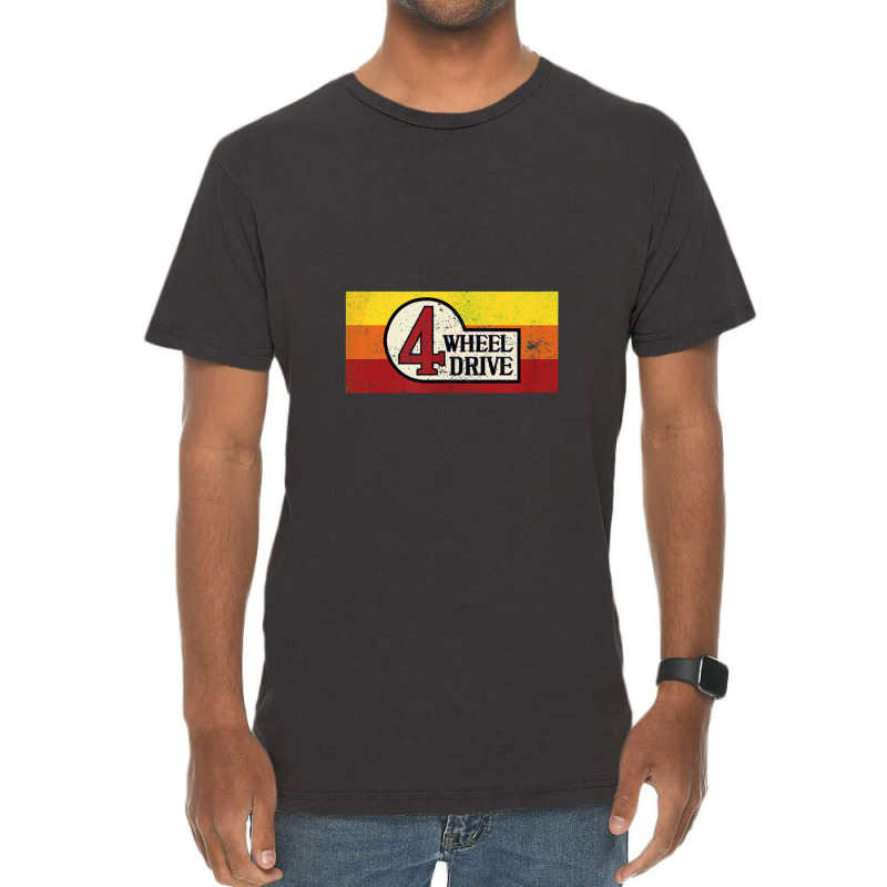 4 Wheel Drive Vintage 4x4 Overland Emblem With Stripes 4wd Vintage T-Shirt by komporgass | Artistshot