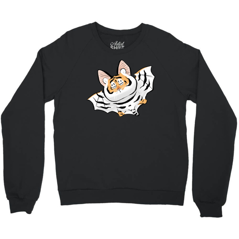 Tiger Bat Crewneck Sweatshirt by fletcher | Artistshot