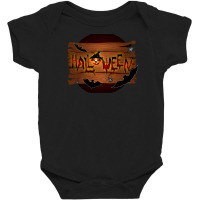 Halloween Day Horror Trick Or Treat Illustration Art Baby Bodysuit | Artistshot