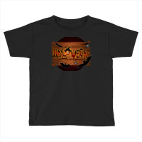 Halloween Day Horror Trick Or Treat Illustration Art Toddler T-shirt | Artistshot