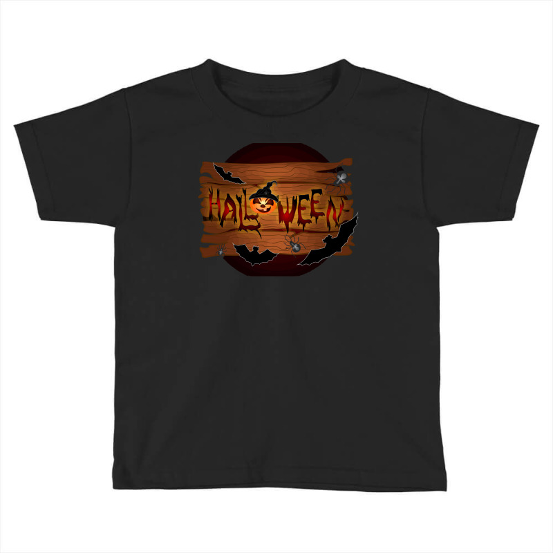 Halloween Day Horror Trick Or Treat Illustration Art Toddler T-shirt by StephenTaylor | Artistshot