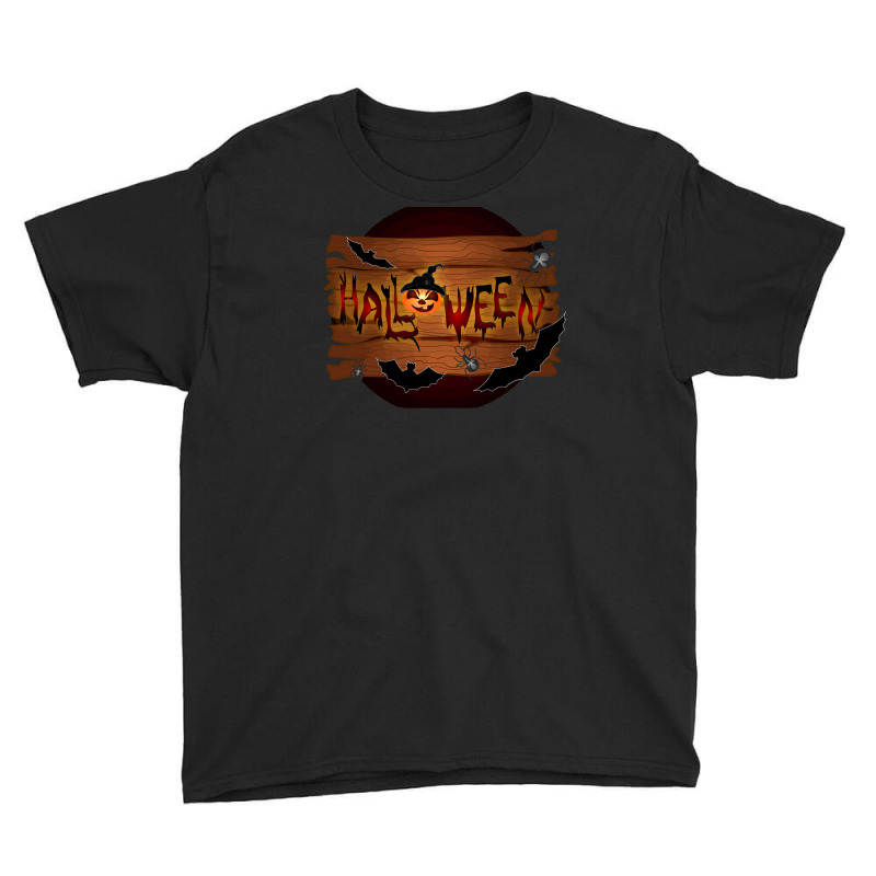 Halloween Day Horror Trick Or Treat Illustration Art Youth Tee by StephenTaylor | Artistshot