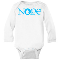 Nope  Dark Blue Magic  Island Mana Symbol T Shirt Long Sleeve Baby Bodysuit | Artistshot