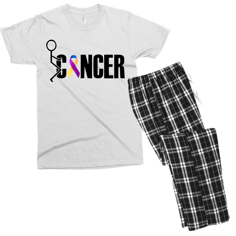 Fuck Bladder Cancer Men's T-shirt Pajama Set by trokeryth | Artistshot