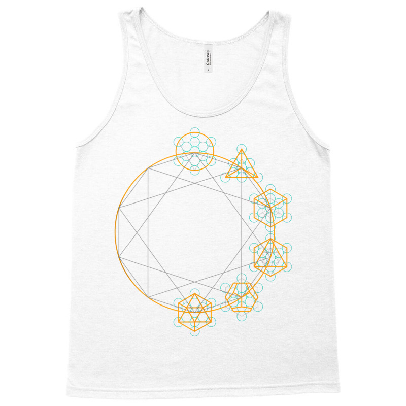 Platonic Solids   Sacred Geometry Festival Tank Top Tank Top by abdurrehmancappucci | Artistshot