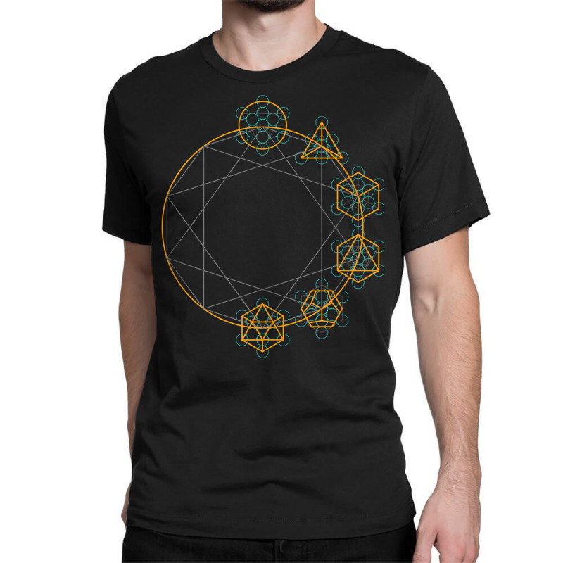 Platonic Solids   Sacred Geometry Festival Tank Top Classic T-shirt by abdurrehmancappucci | Artistshot