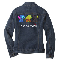 Baby Yoda And Cute Overload Babies Friends Ladies Denim Jacket | Artistshot