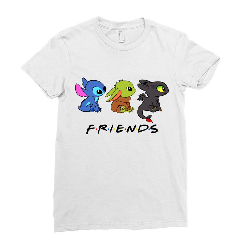 Baby Yoda And Cute Overload Babies Friends Ladies Fitted T-Shirt by Cosby | Artistshot