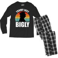 Trump Lost Bigly Men's Long Sleeve Pajama Set | Artistshot