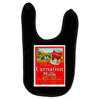 Vintage Poster   Carnation Milk Retro T Shirt Baby Bibs | Artistshot