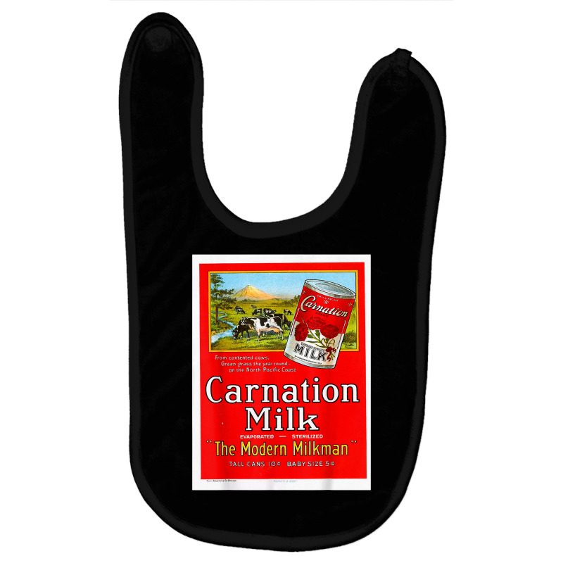 Vintage Poster   Carnation Milk Retro T Shirt Baby Bibs by abdurrehmancappucci | Artistshot