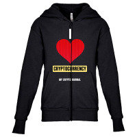 Buy Crypto Youth Zipper Hoodie | Artistshot