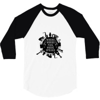 Where Words Fail Music Speaks 3/4 Sleeve Shirt | Artistshot