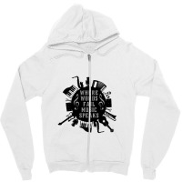 Where Words Fail Music Speaks Zipper Hoodie | Artistshot