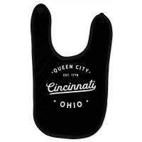 Womens Classic Retro Vintage Cincinnati Ohio Pride Usa Novelty V Neck Baby Bibs | Artistshot