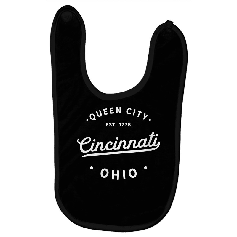 Womens Classic Retro Vintage Cincinnati Ohio Pride Usa Novelty V Neck Baby Bibs by franceskagilland | Artistshot