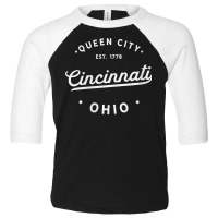 Womens Classic Retro Vintage Cincinnati Ohio Pride Usa Novelty V Neck Toddler 3/4 Sleeve Tee | Artistshot