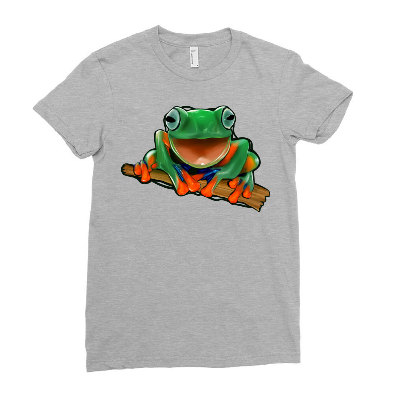 Frog Ladies Fitted T-Shirt by Jasminsmagicworld | Artistshot