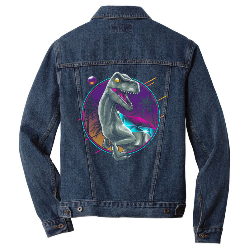 Rad Velociraptor Men Denim Jacket | Artistshot