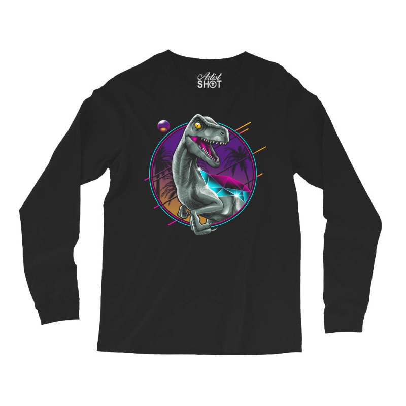 Rad Velociraptor Long Sleeve Shirts | Artistshot