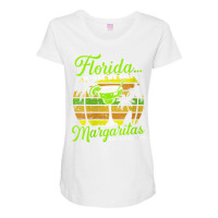 Womens Florida Salt Margaritas Not Sidewalks Beach Winter Holiday V Ne Maternity Scoop Neck T-shirt | Artistshot