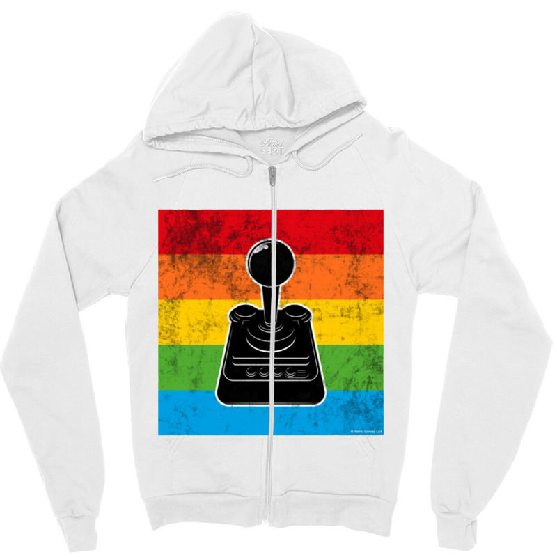 Sevensquared The C64 Joystick Zipper Hoodie | Artistshot