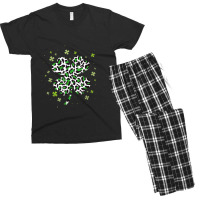 Shamrock Leopard Print Men's T-shirt Pajama Set | Artistshot