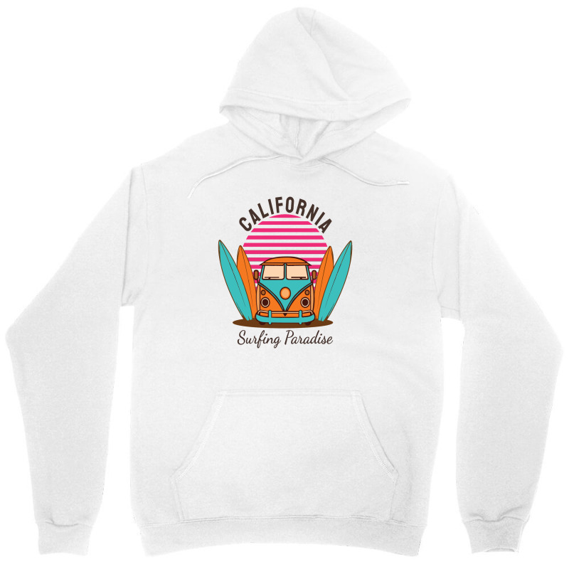 California Surfing Paradise Unisex Hoodie by aldishuher | Artistshot