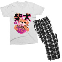 Shiba Noodles Men's T-shirt Pajama Set | Artistshot