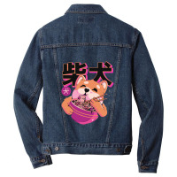 Shiba Noodles Men Denim Jacket | Artistshot