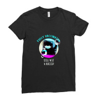 Fully Vaccinated Still Not A Hugger Ladies Fitted T-shirt | Artistshot