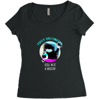 Fully Vaccinated Still Not A Hugger Women's Triblend Scoop T-shirt | Artistshot