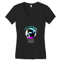 Fully Vaccinated Still Not A Hugger Women's V-neck T-shirt | Artistshot