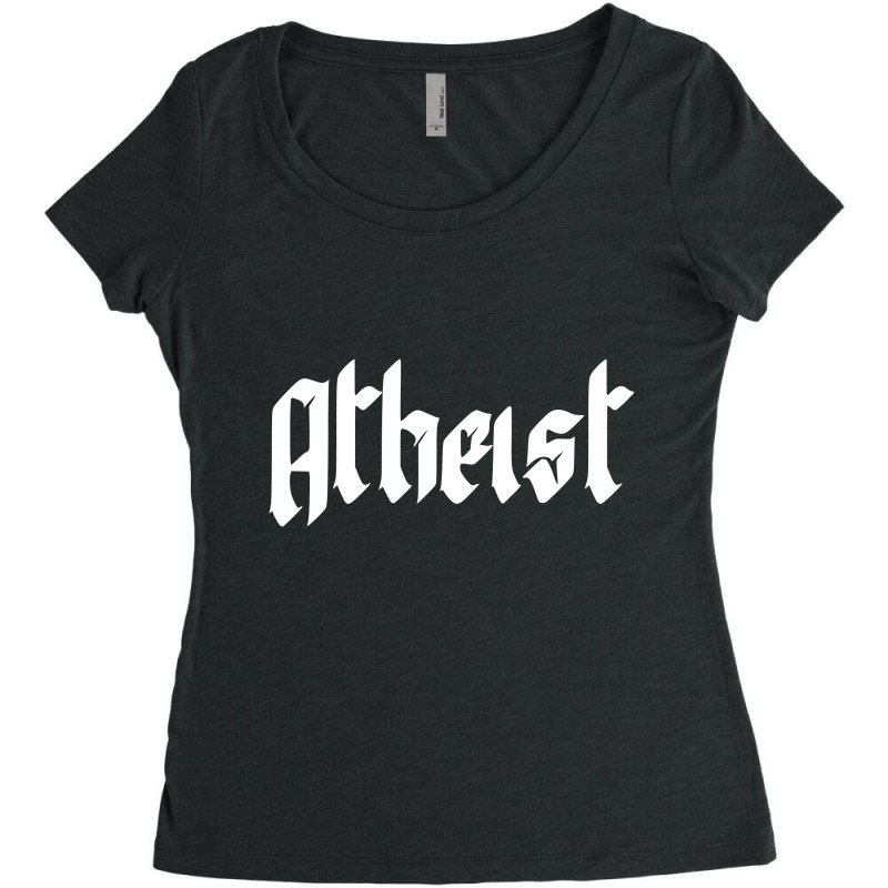 Atheist Women's Triblend Scoop T-shirt by blackacturus | Artistshot